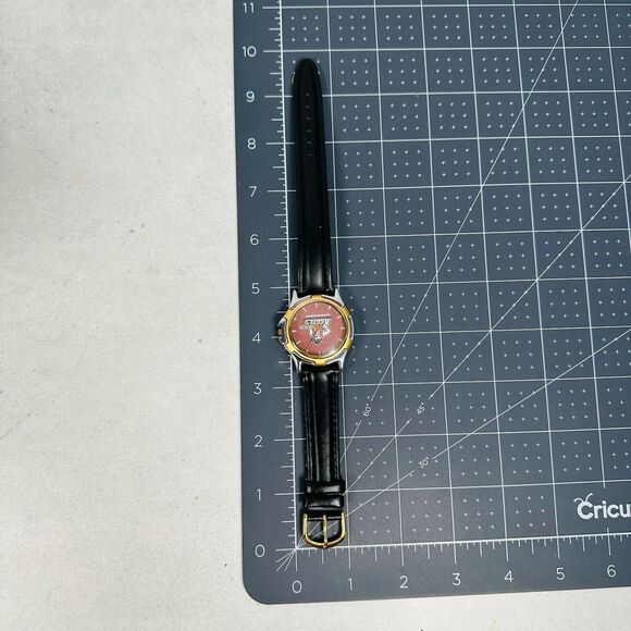 New Mexico State Watch Mens 38mm Aggies Red Two Town Leather Band New Battery - Picture 10 of 10